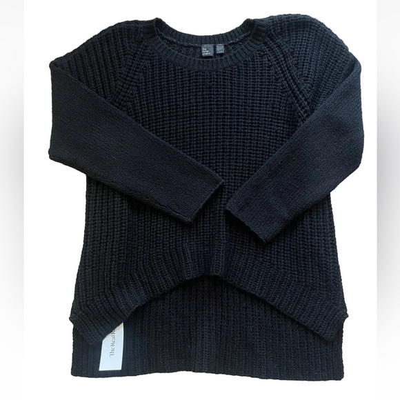 The Fisher Project Sweaters - The Fisher Project Womens Ribbed chunky black Knit Sweater Long Sleeve Size XL